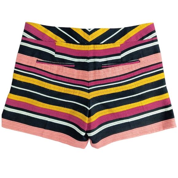 Ann Taylor Factory Shorts Wmn's Sz 6 Multicolor Striped 5" Inseam Woven Pockets - Picture 9 of 16